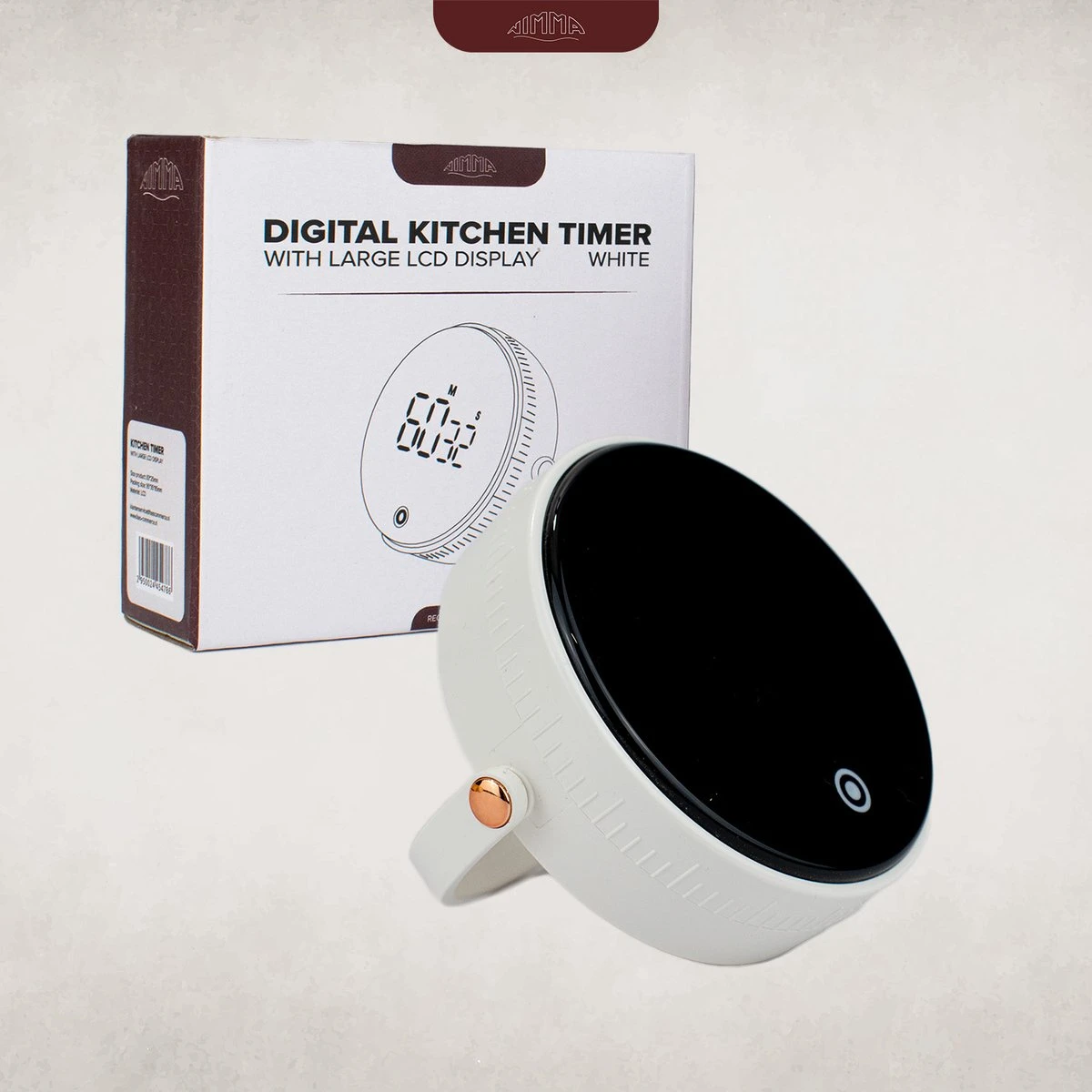 Nimma® Kookwekker - Digitale Keukenwekker - Magnetisch - Incl. Timer En Stopwatch - Draaiknop - Led - Wit - Afbeelding 7