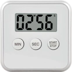 Merkloos Magnetische Kookwekker Inclusief Standaard + Batterij | Digitale Kook Wekker | Kookwekker | Wit