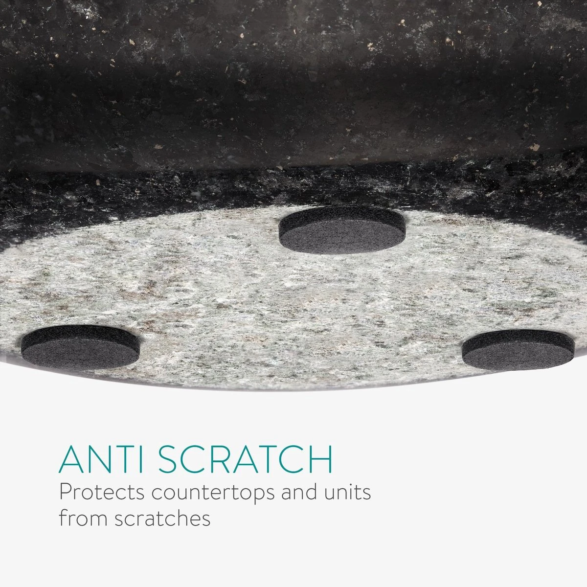 Navaris Vijzel Met Stamper Van Graniet - Granieten Vijzel Voor Kruidenmixen, Pesto En Dips - Set Inclusief Stamper Voor Fijnmalen - Ø 12 Cm - Afbeelding 3