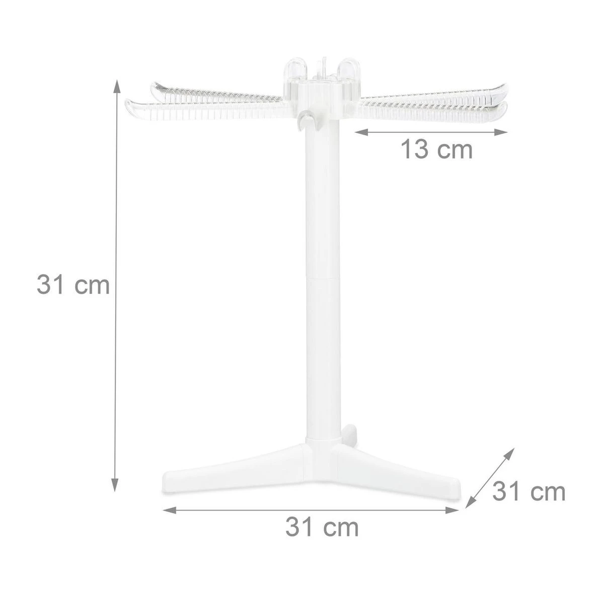 Relaxdays - Pasta Droogrek - Kunststof - Opvouwbaar - Pastadroger - Pasta Drogen - Afbeelding 2