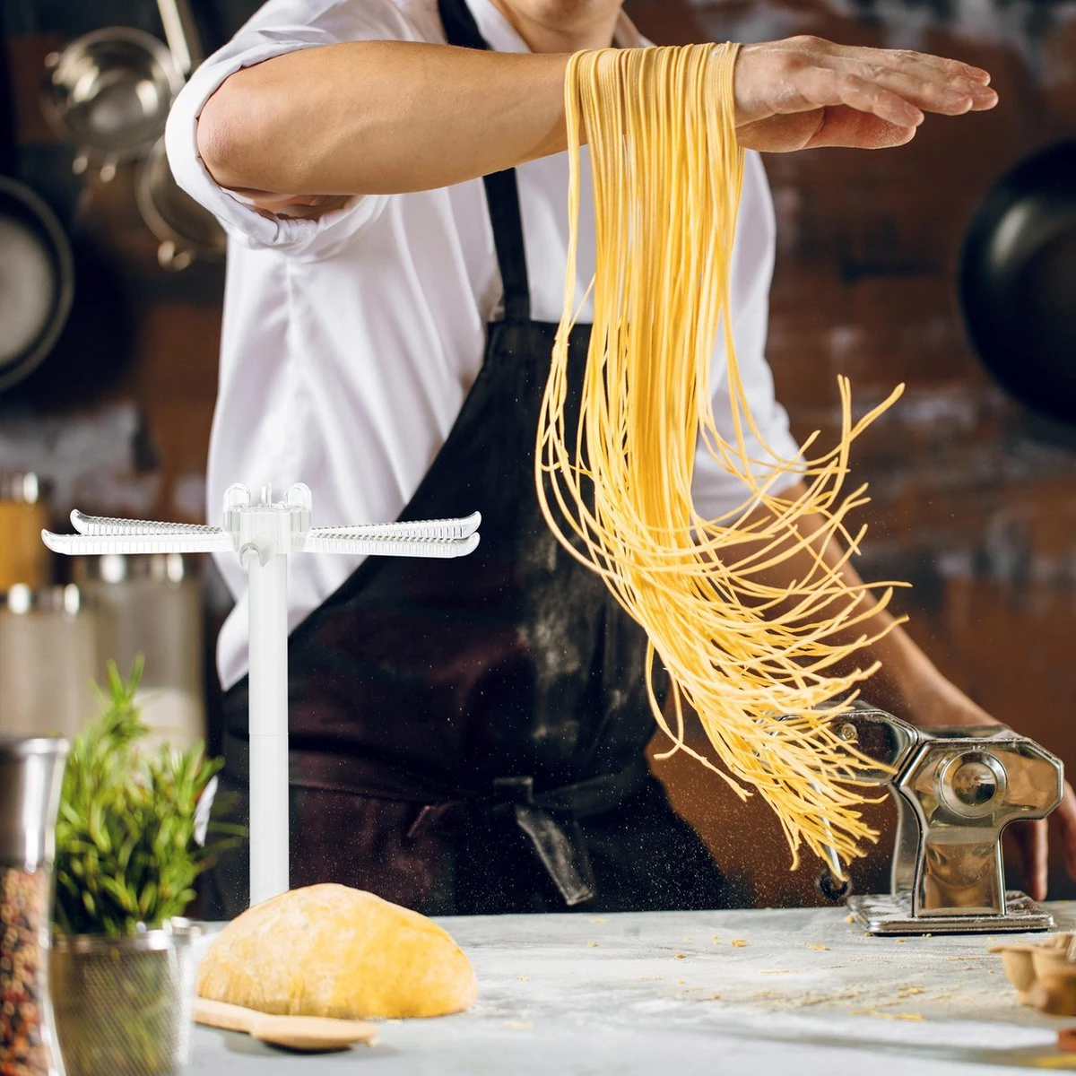 Relaxdays - Pasta Droogrek - Kunststof - Opvouwbaar - Pastadroger - Pasta Drogen - Afbeelding 8