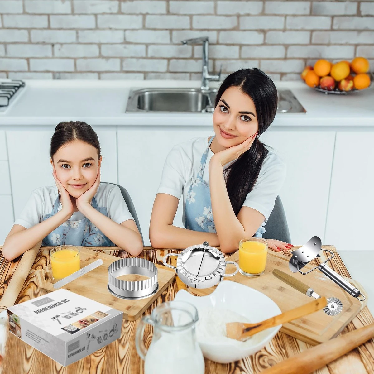 Qualisce Dumpling Maker - Ravioli Snijder - Deegroller - Rvs - Afbeelding 6
