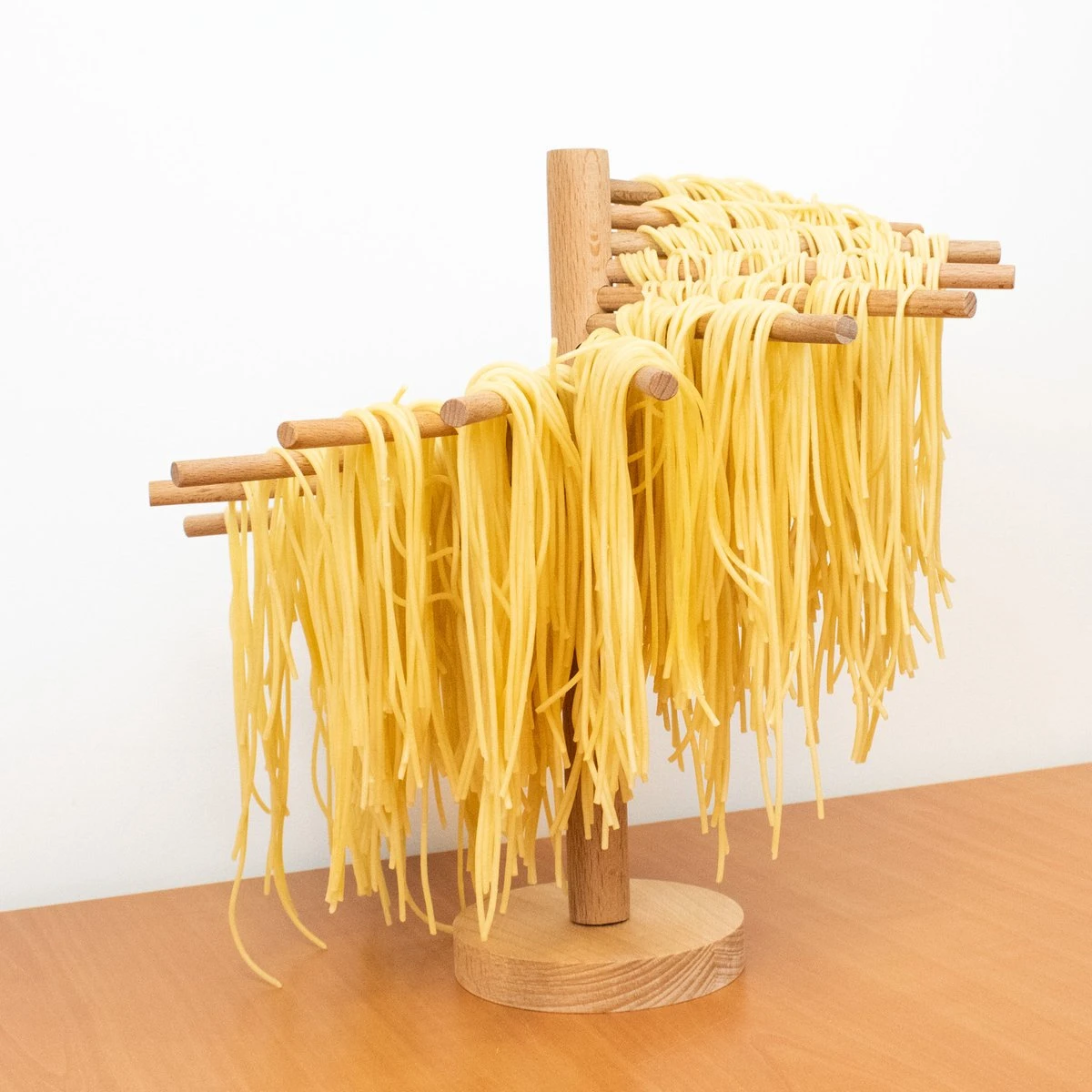 Nimma® Pasta Droogrek - Inklapbaar Pastarek - Pasta Maker - Zelf Spaghetti Maken - Tot 2.5 KG - Bamboe - Afbeelding 6