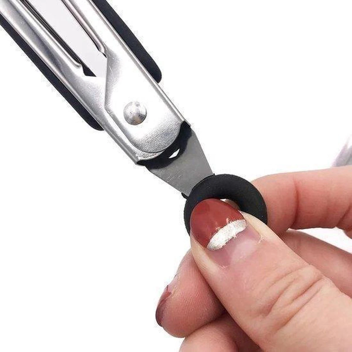 Merkloos BBQ Siliconen Tang - Vleestang - Serveertang - Keukentang - Salade Tang – Barbecuetang – Zwart 21cm - Bbq Tang - Vleestang - Afbeelding 7