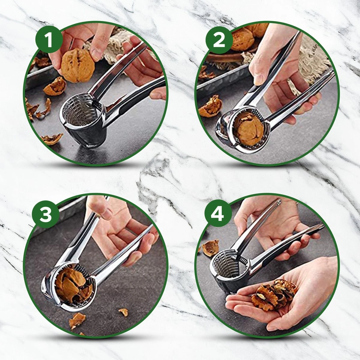 Bikolo - Notenkraker - Walnotenkraker - Walnoot Kraker - Notenprikker + E-Book Kookboek - Afbeelding 5