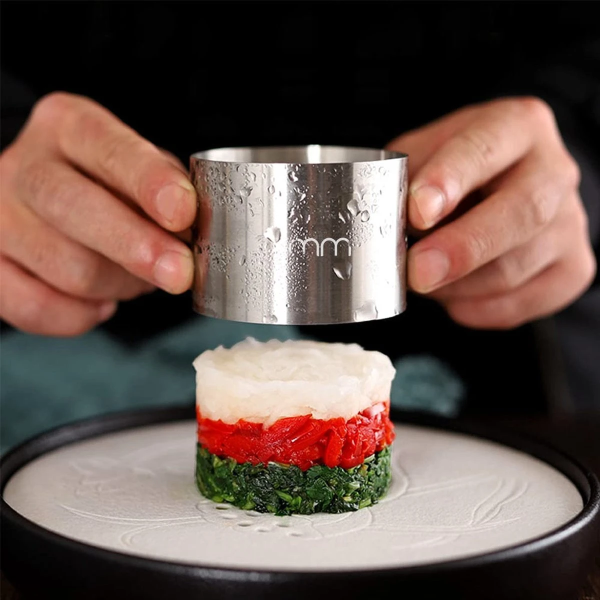 MikaMax Verstelbare Kookringen - Verstelbare Voedselringen - Bakringen - Garneerringen - Verbeter Je Kookkunsten - RVS - Vaatwasser Bestendig - Set Van 3 - Afbeelding 6