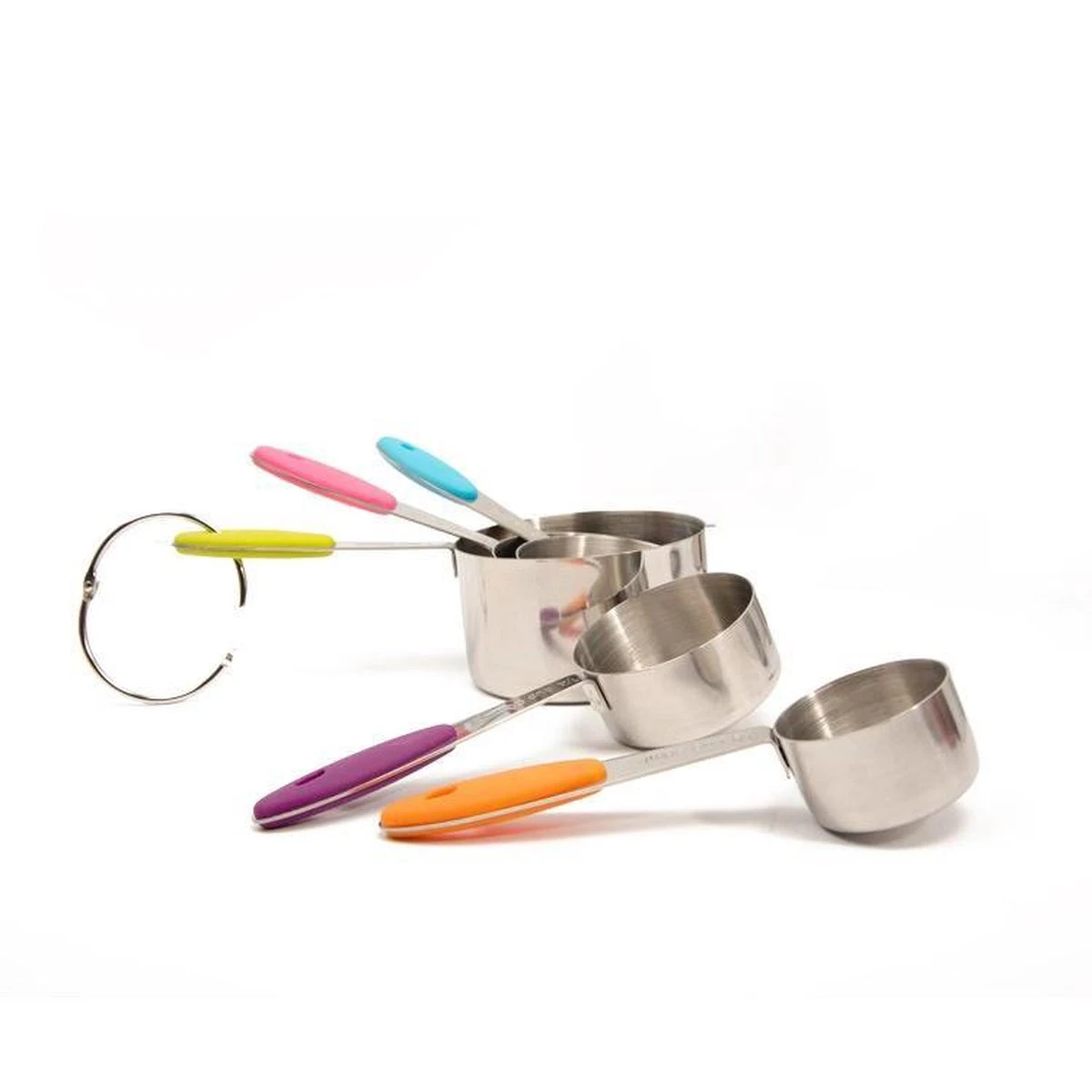 10-Delige Maatbeker & Maatlepel Set - Meetlepels Maatcups - Measuring Cups Spoons - Maatschepjes & Bekers - Grammen & ML Afwegen - Kleuren - Afbeelding 11