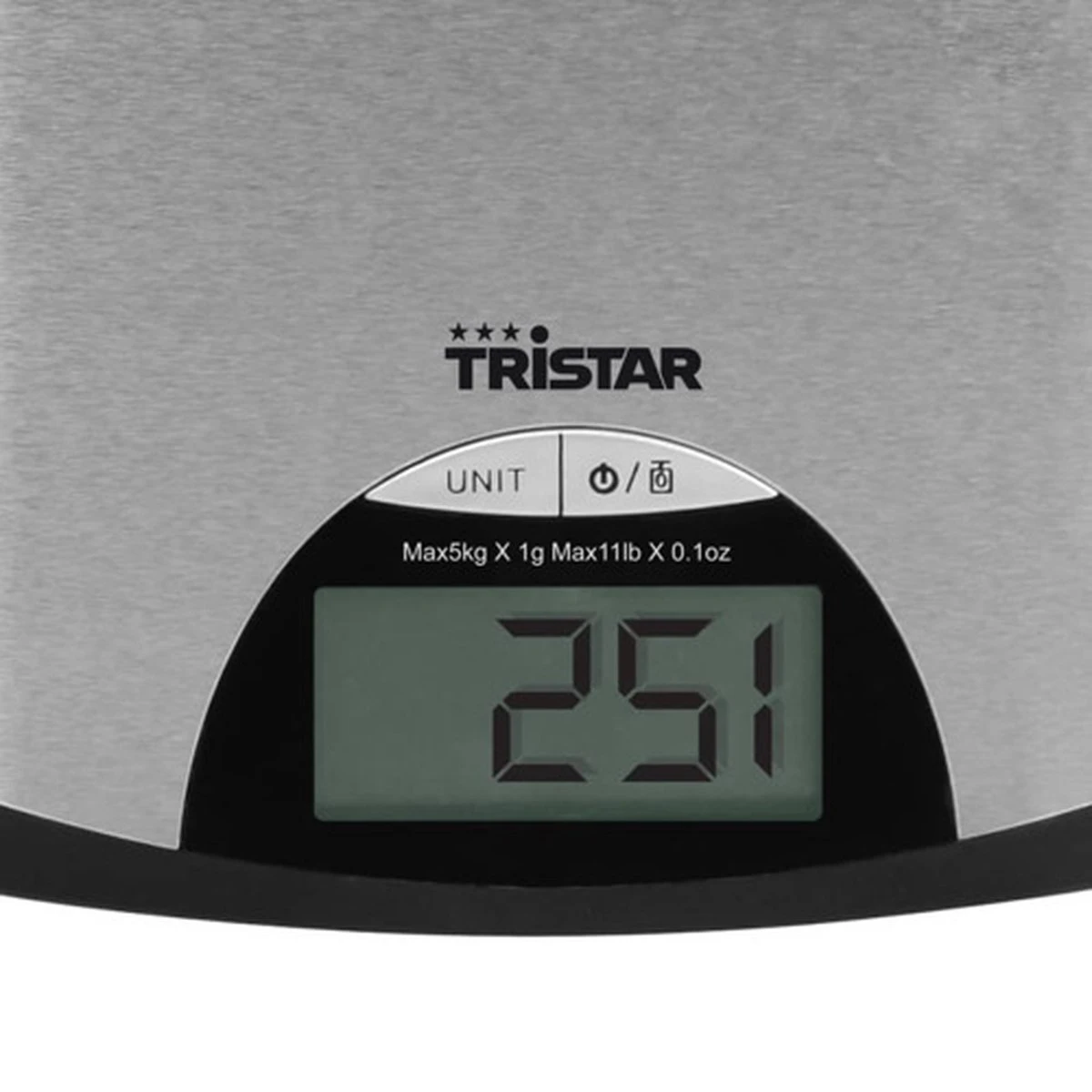 Tristar KW-2435 Keukenweegschaal – 5 Kilogram – Weegschaal Keuken Digitaal - RVS - Afbeelding 7