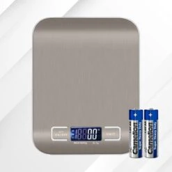 Ease Store Digitale Keuken Weegschaal Precisie – 1gr Tot 6kg – Elektrisch – Inclusief Batterijen – Tarra Functie - RVS