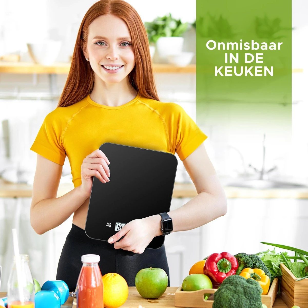 Witts Digitale Precisie Keuken Weegschaal – 1gr Tot 15 Kg – Tarra Functie – Elektrisch – Zwart - Afbeelding 4