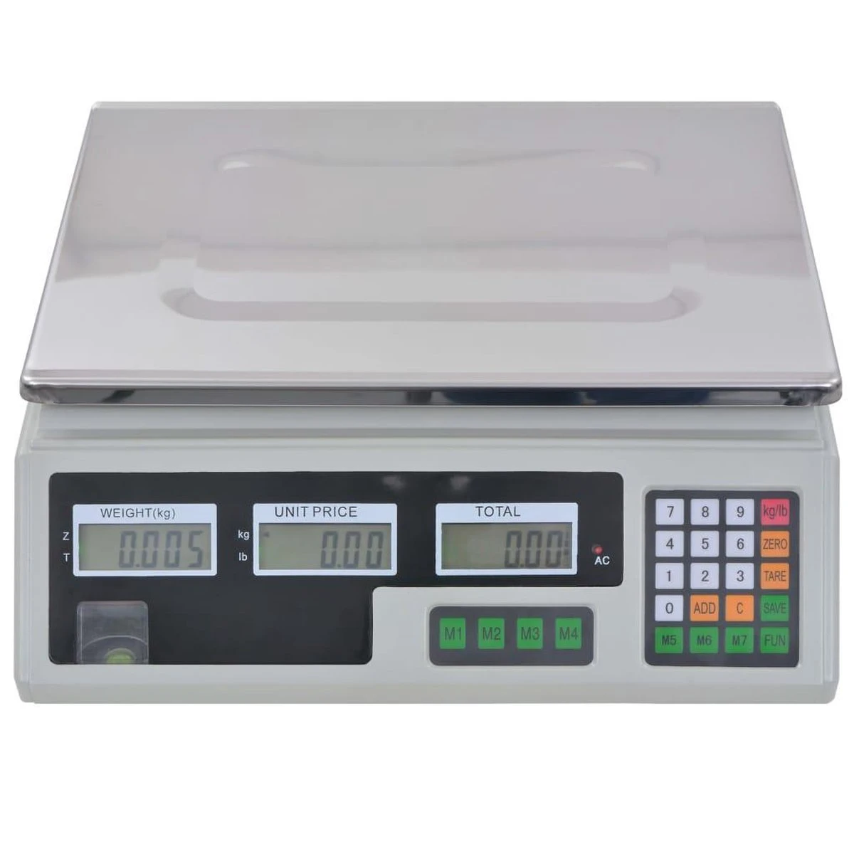 VidaXL Weegschaal Digitaal Met Oplaadbare Batterij 30 Kg - Afbeelding 7