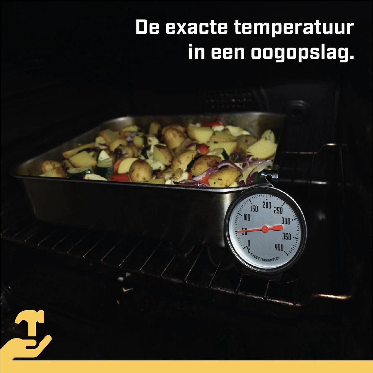 Tool Meister OT4 - Oventhermometer - Keuken/Kook Thermometer - Analoog - 0°C Tot 400°C - Afbeelding 2