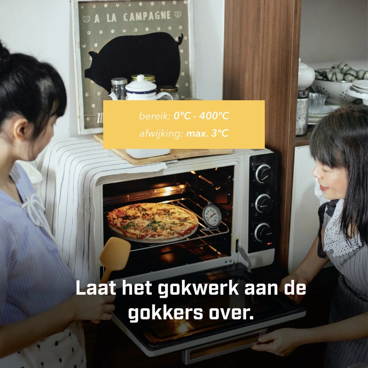 Tool Meister OT4 - Oventhermometer - Keuken/Kook Thermometer - Analoog - 0°C Tot 400°C - Afbeelding 9
