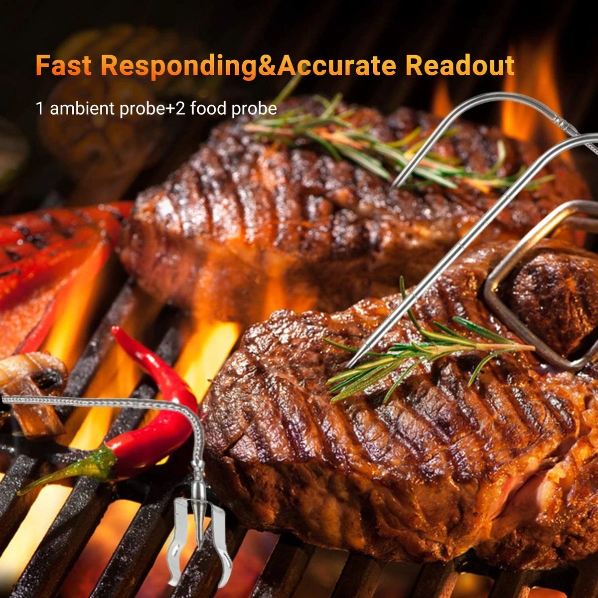 INKBIRD ISC-007BW EU Automatische Voedselthermometer Voor Big Green Egg, Kamado Joe, Meater, Weber, Primo, Vision Grill, Akorn Kamado, Smoker Controller EU - Afbeelding 8