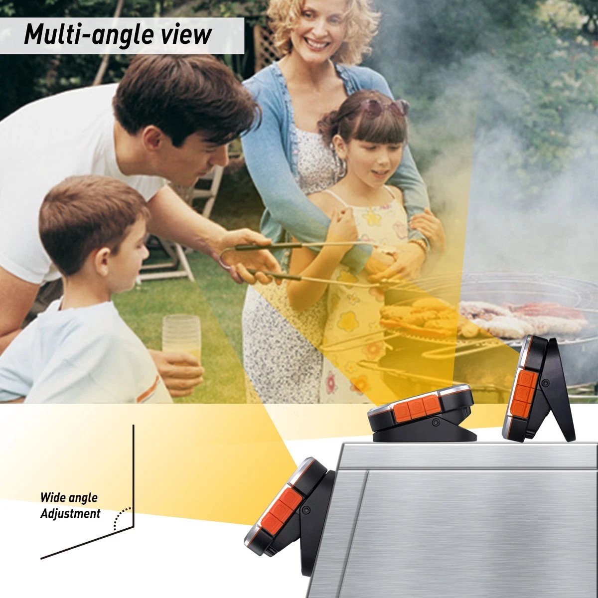 AidMax Vleesthermometer Met Optie Tot 6 Sondes – Bluetooth Met App – Digitale Kernthermomter – Thermometer Geschikt Voor BBQ, Oven & Grill – Incl. Batterijen - Geleverd Met 2 Sondes - Afbeelding 5