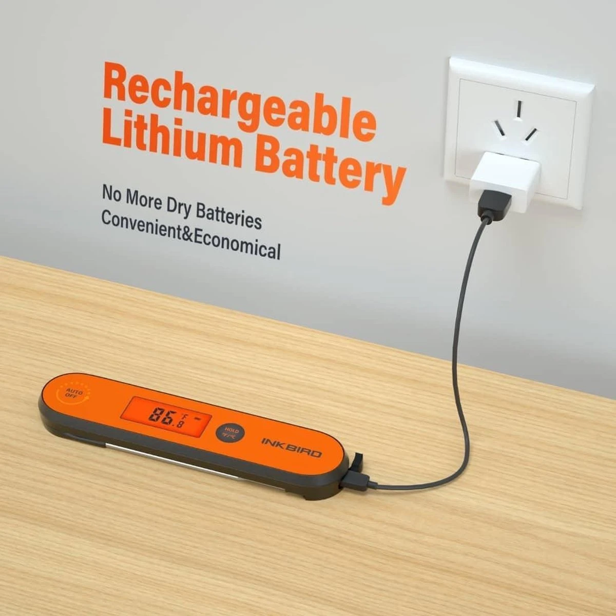 Inkbird IHT-1P - Compacte Oplaadbare Hand Thermometer - Afbeelding 2