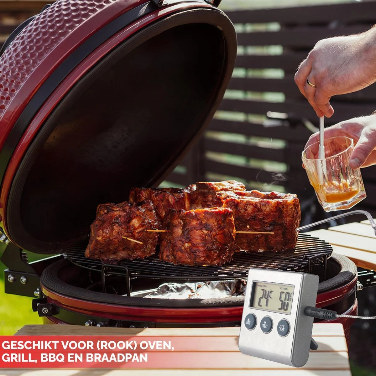 Mancor Digitale Vleesthermometer - Keukenthermometer - Afbeelding 5