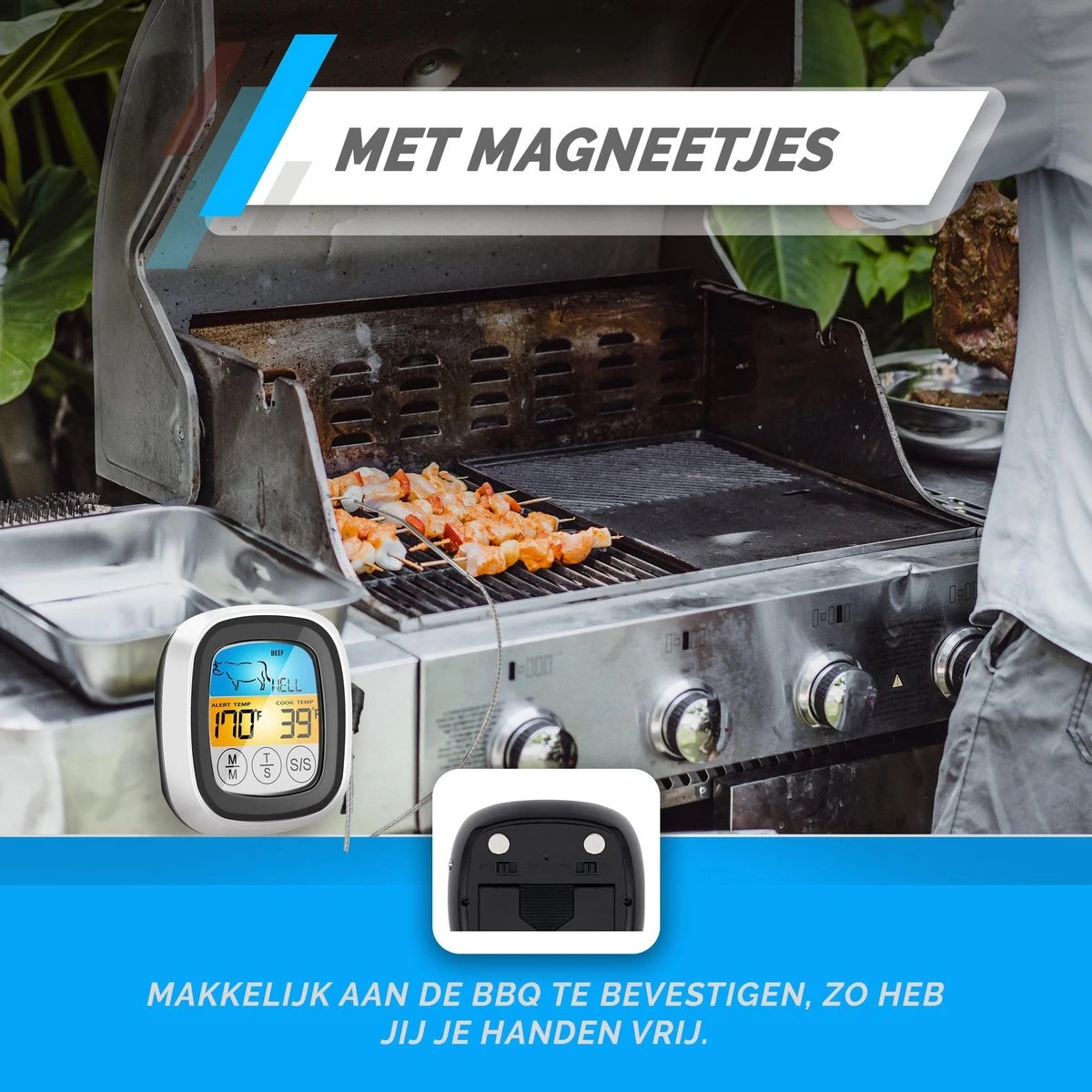 Mancor Digitale Vleesthermometer - Keukenthermometer - BBQ Thermometer - Oventhermometer - Afbeelding 3