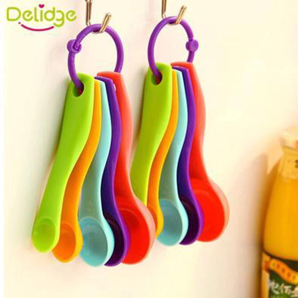 Merkloos Delidge Maatlepels ML & Gram - Maatlepel - Maatschepjes - 5 Delig - Afbeelding 2