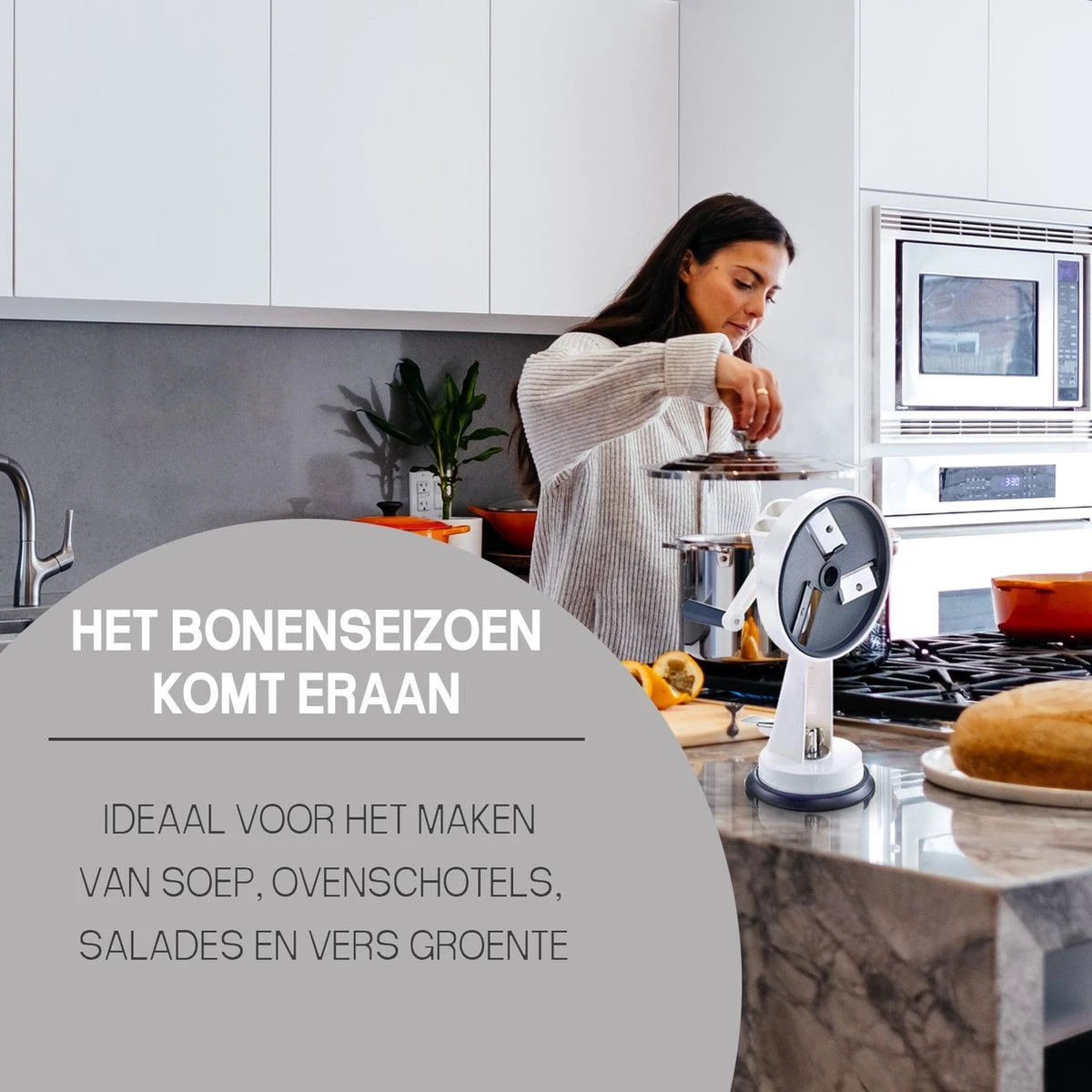 Ferodelli® - Snijbonenmolen - Snijboonmachine - Afbeelding 2