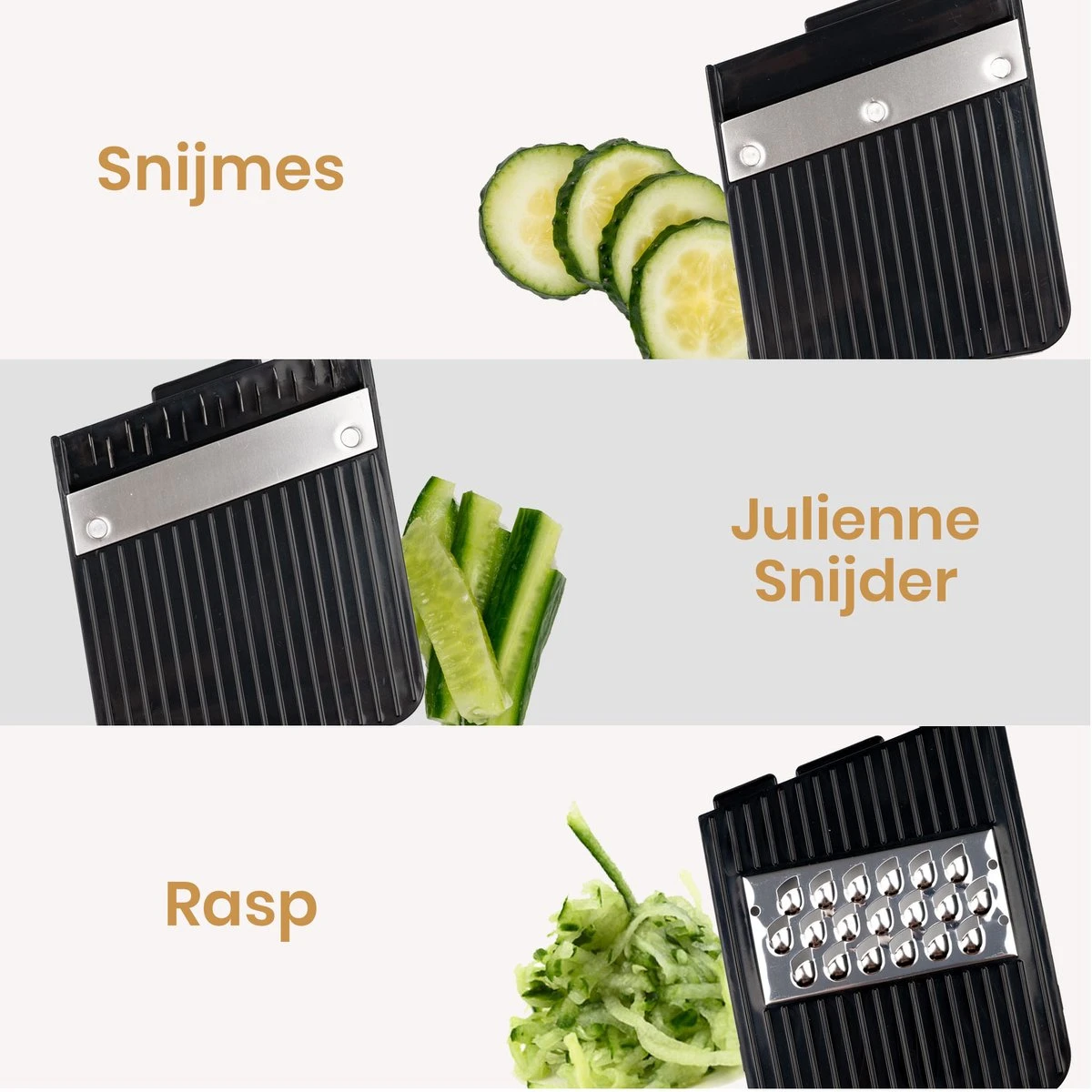 Groentesnijder 13 Delig Mandoline - Slicer Dicer Frietsnijder - Mandoline Keukensnijder Uiensnijder Met Ovenschaal - Kitchen Royal® - Afbeelding 5