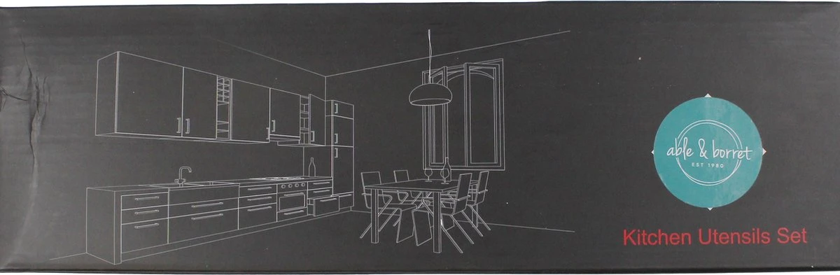 Merkloos Keukenset Kookgerei - Keukengerei Set - 13-delig - Able & Borret - Afbeelding 3