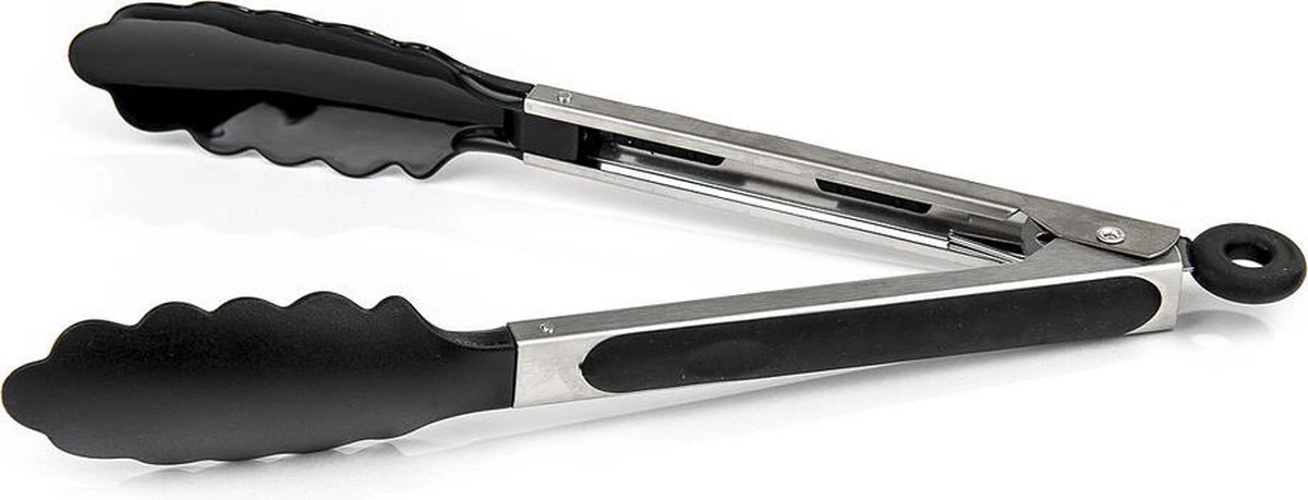 Merkloos Keukentang Nylon RVS Zwart Beleed