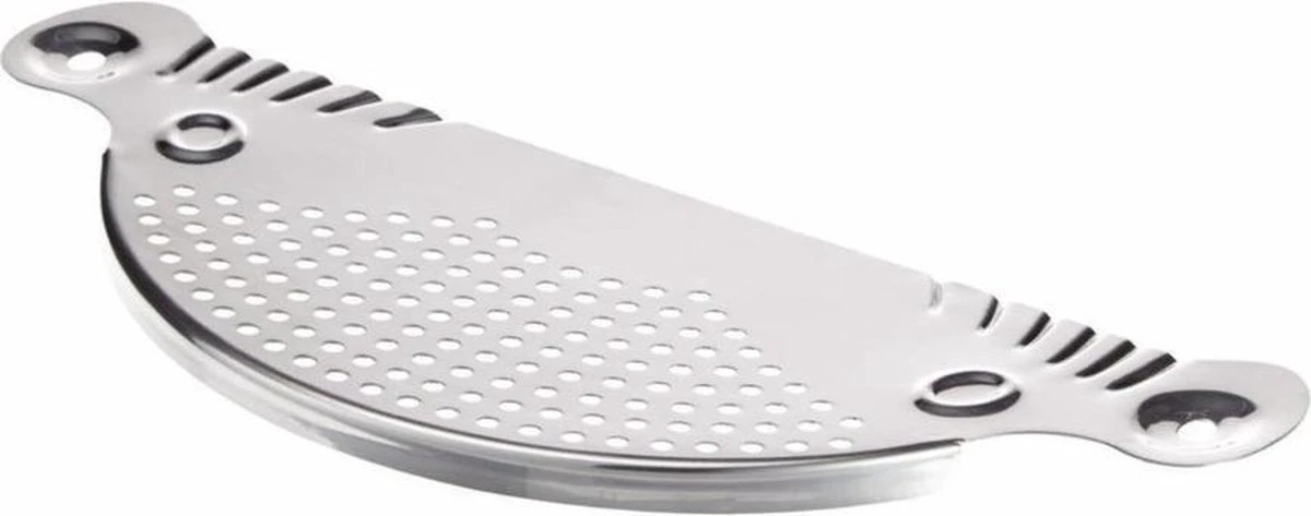 Fako® - RVS Afgiethulp – Afgietdeksel Met Handvaten – Vaatwasmachinebestendig – Makkelijk Afgieten - 26cm - Afbeelding 4