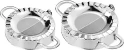 RX Goods 2 Stuks Stalen Deegvormer Mal Voor Ravioli, Pastei, Dumpling, Empanada – Maker Keukengerei