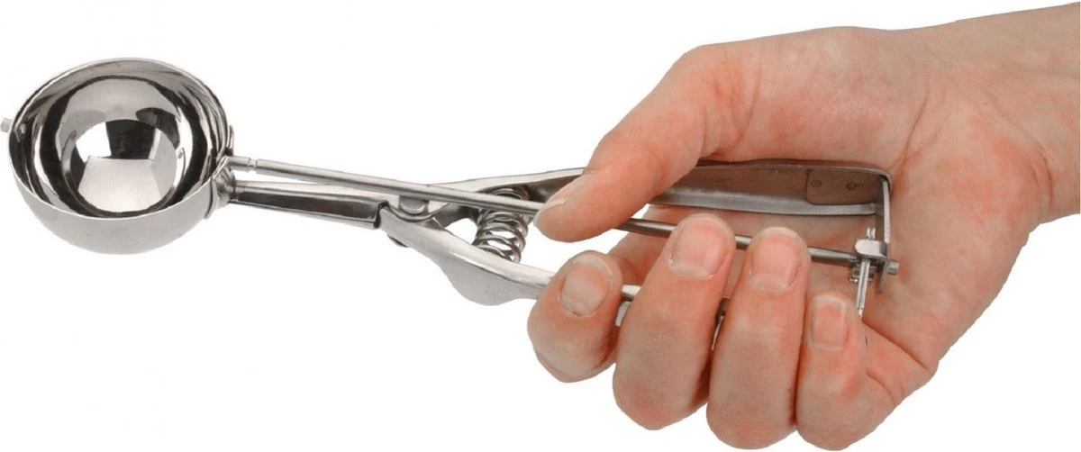 Merkloos IJsschep/ijslepel RVS 20 Cm - Keukenbenodigdheden - IJsbolletjes Maken/scheppen - IJsscheppen/ijslepels/ijsboltangen - Afbeelding 2