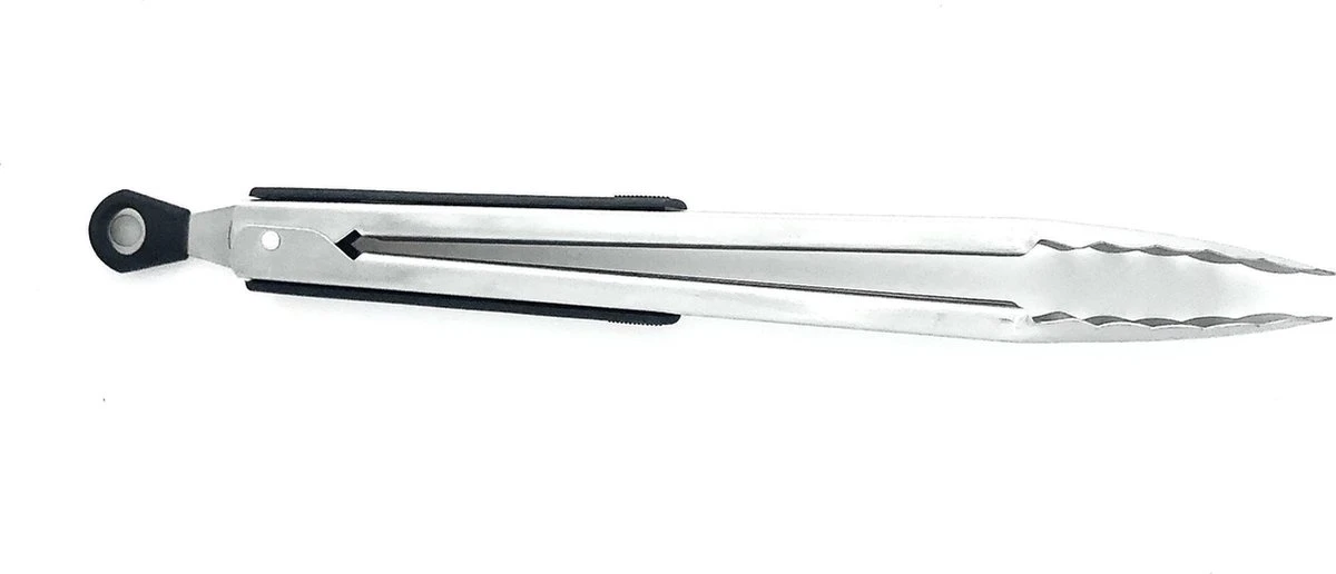 Merkloos RVS - Vleestang - BBQ Tang - Barbecue Accessoires - Keuken Tang - Anti Slip Handvat Met Slot - Salade Tang - - Afbeelding 2