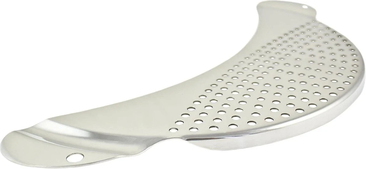 Merkloos RVS Afgiethulp - Afgietdeksel Met Handvaten - Vaatwasser Bestendig - Makkelijk Afgieten - Afbeelding 4