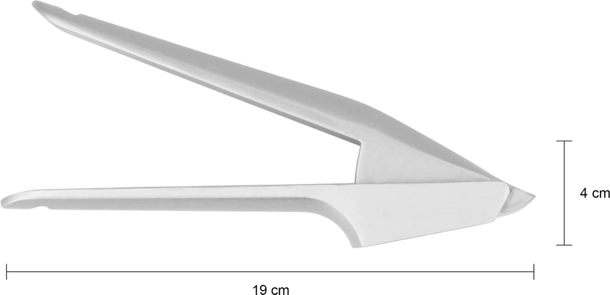 Krumble Knoflookpers - Vaatwasserbestendig - Rasp - Handpers - Keukengerei - Lookpers - Garlic Press - Gemberpers - RVS - Zilver - Afbeelding 4