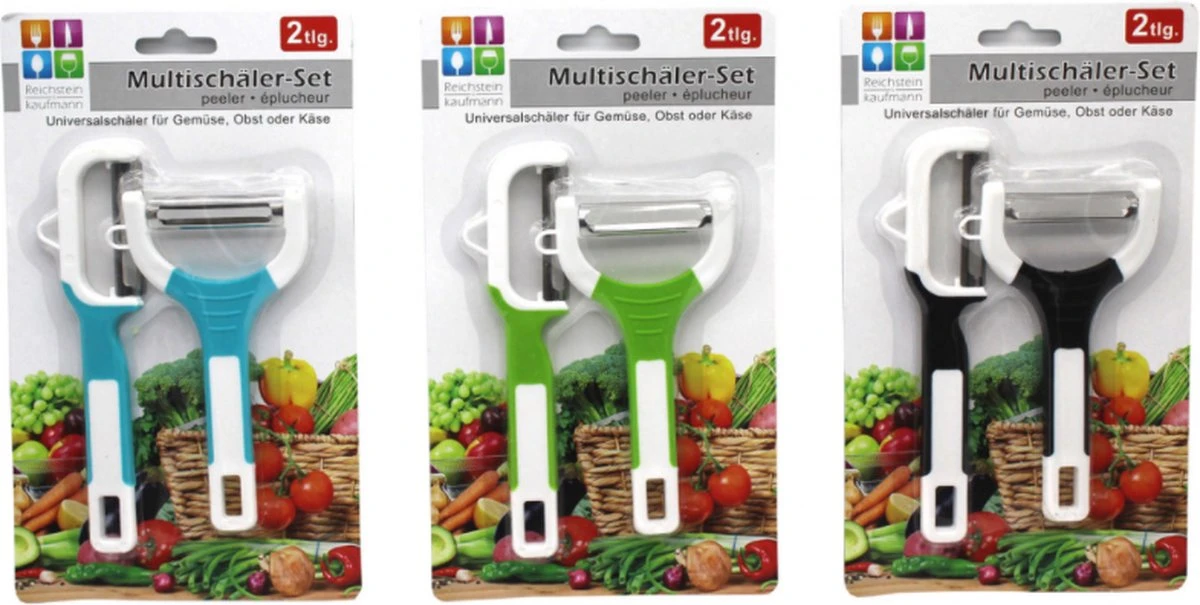 Schilmes / Dunschiller | Groentesnijder | Fruitsnijder | Groenten En Fruit Snijder | Dunschillers | - 2x Stuks - Afbeelding 3