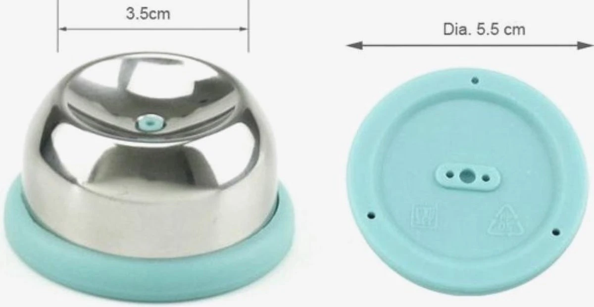 Eierprikker - RVS - Turquoise - Ixen - Afbeelding 3