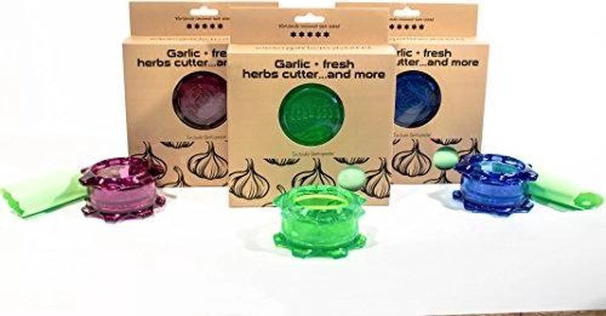 Garlicmaster Knoflookpers - Ook Voor Kruiden En Noten - Paars - Afbeelding 11