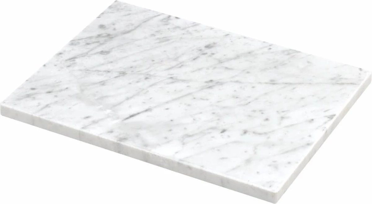 Marmeren Plaat Wit Snijplank 45x35cm Handgemaakt Italiaans Marmer – Tapasplank Marble Cuttingboard Kaasplank - Serveerplank En Borrelplank - LuxuryQuarry® - Afbeelding 5