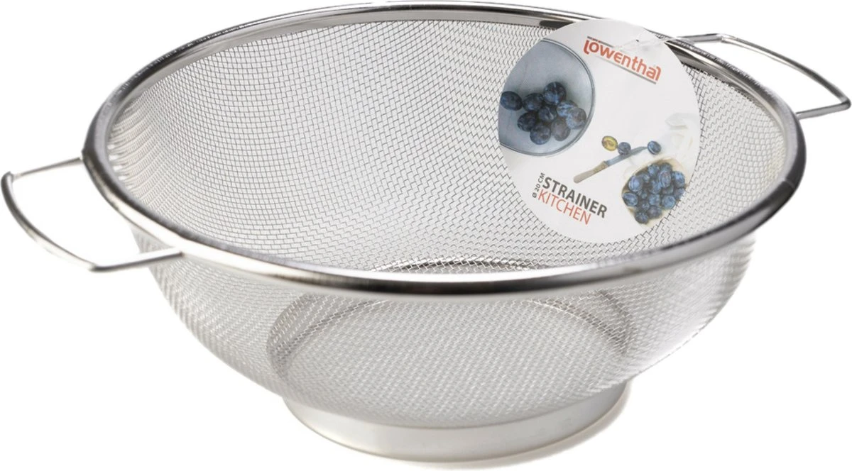 Merkloos Keuken - Vergiet/zeef - RVS - 20 Cm - Zilver