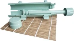 YUGN Sushi Set Sushi Bazooka En Sushi Matje Bamboe - Sushi Maker Sushi Kit - Sushimatje Sushi Mat - Cadeau Tip