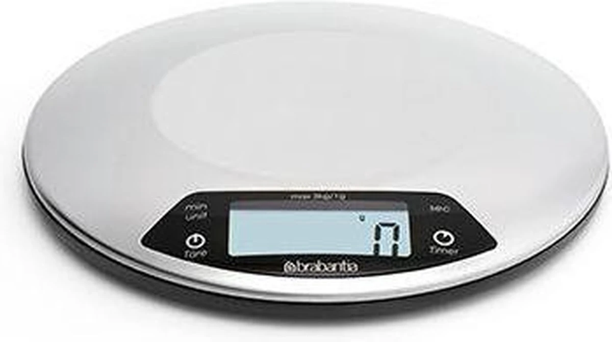 Brabantia Profile Keukenweegschaal - Rond - Met Kookwekker - RVS - Afbeelding 5