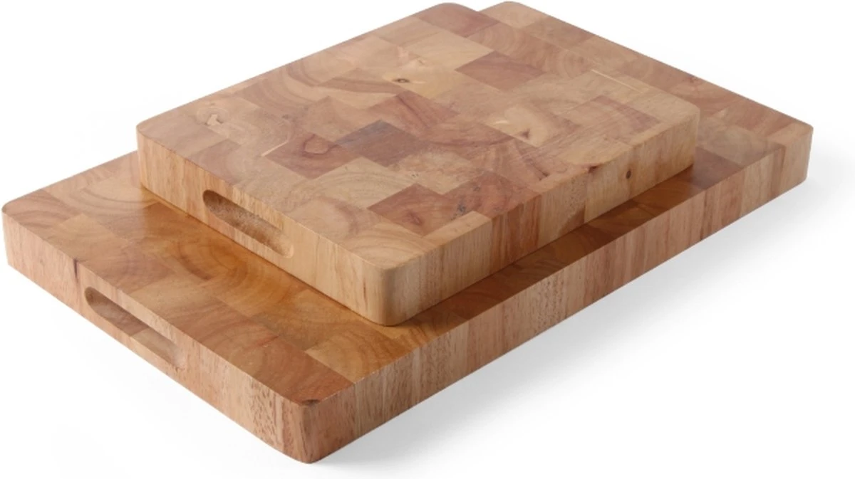 Hendi Snijplank Hout - Rubberwood - 53x32,5x(H)4,5cm
