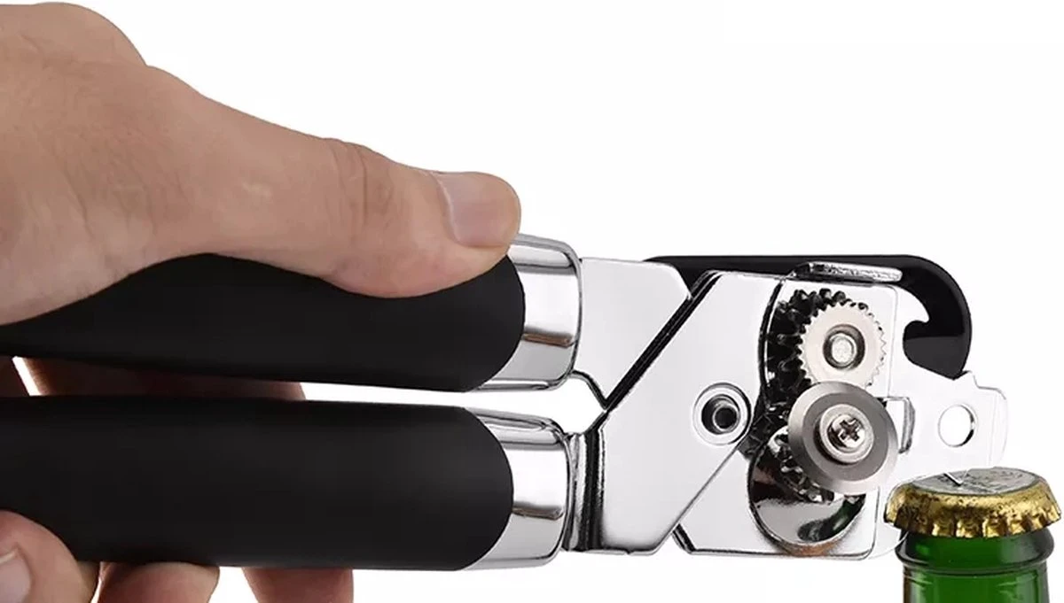 GadgetsToGo H-001 - Hand Blikopener - Ultra Scherp - Anti-slip Handvat - RVS - Afbeelding 7