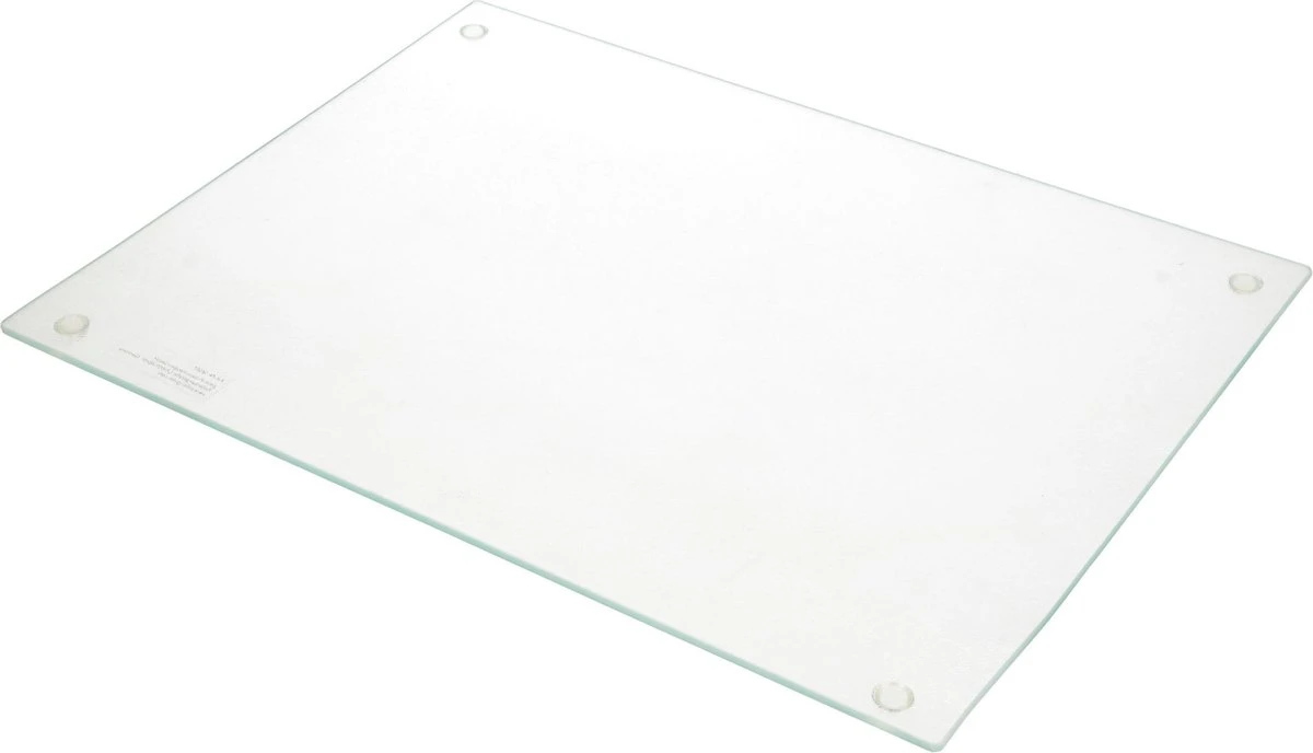 2x Glazen Snijplanken/serveerplanken Met Siliconen Voetjes 30 X 40 Cm