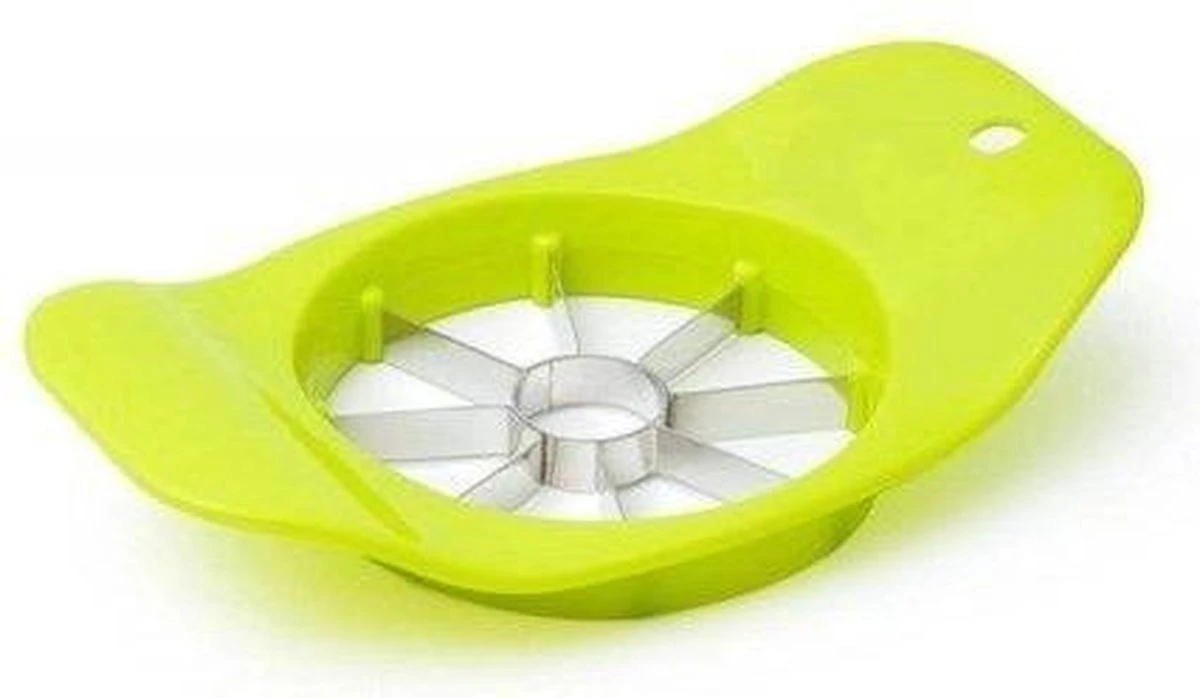 Doodadeals® Appelsnijder - RVS - Appelboor - Fruitmes - 8 Partjes - Groen Of Geel - Afbeelding 3