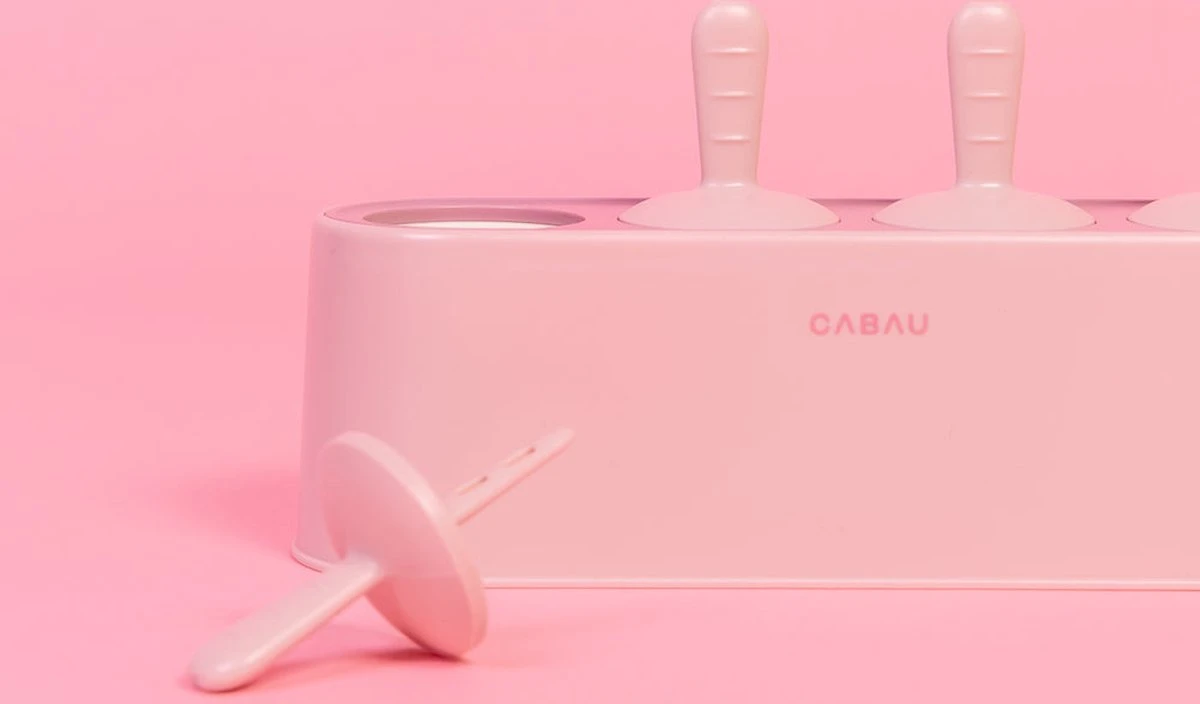 Cabau IJsjeshouder - IJslollymaker - Waterijsjes Maker - Stof- En Lekvrij - Zachte Siliconen - 4 Ijsjes - Perfect Voor De Cabau High Protein Ice Cream - Afbeelding 9