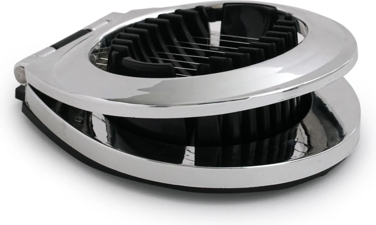 Multifunctionele Eiersnijder - RVS - Zwart/Zilver