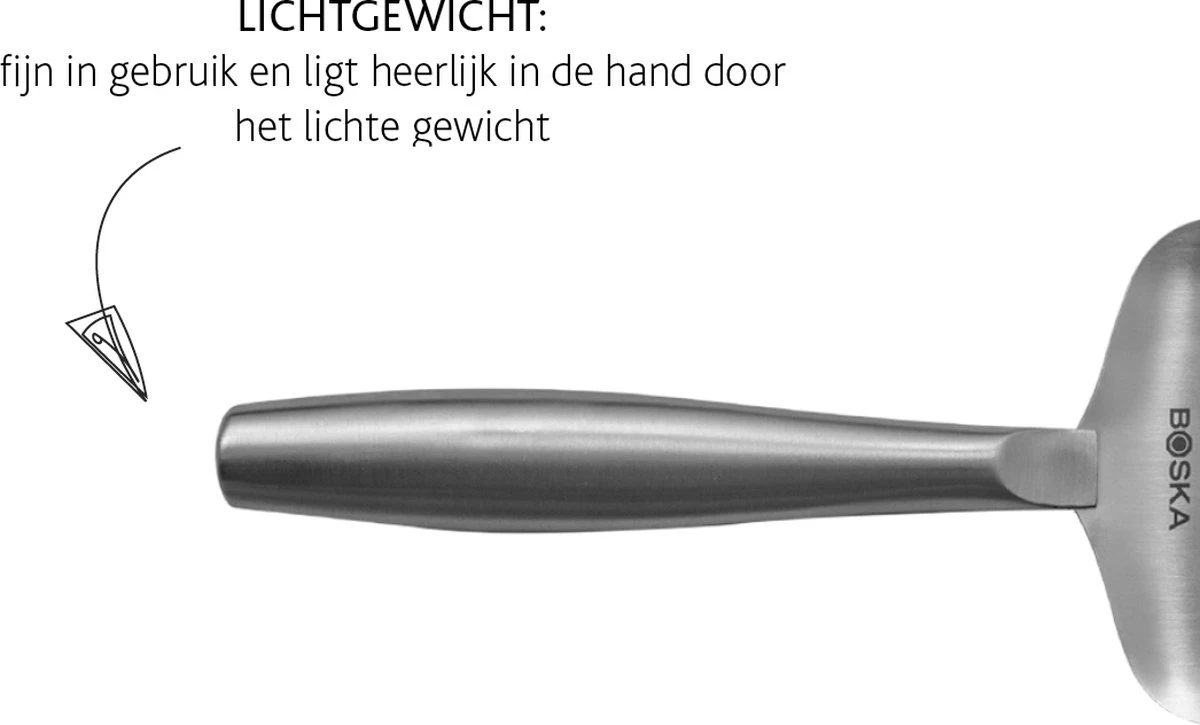 Boska Kaasschaaf Copenhagen - Kaasschaaf Harde Kaas - Kaasschaaf Voor Oude Kaas - Vaatwasserbestendig - Multifunctionele Kaasschaaf - RVS - 220 X 74 X 20 Mm - Keukengerei - Keuken Accessoires - 10 Jaar Garantie - Afbeelding 4