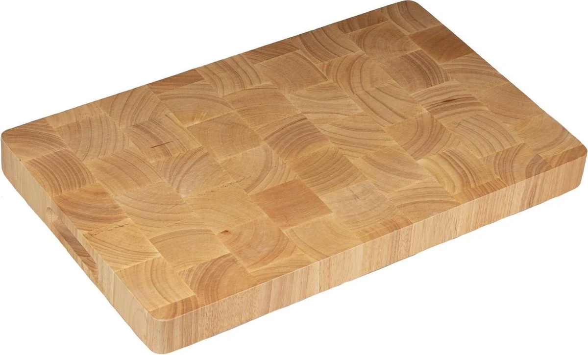 Hendi Snijplank Hout - Rubberwood - 53x32,5x(H)4,5cm - Afbeelding 2