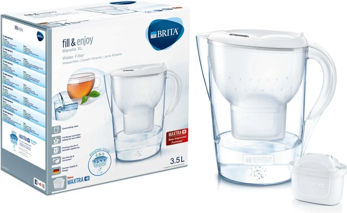 BRITA - Waterfilterkan Marella XL - Wit - 3,5L - Afbeelding 12
