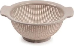 Kunststof Keuken Vergiet Taupe 27 X 24 X 10 Cm - Plastic Vergieten Keuken Accessoires - Afgieten